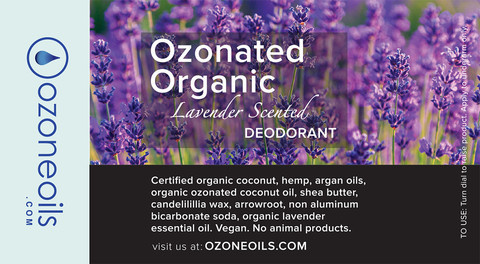 Organic Ozonated Deodorant Stick